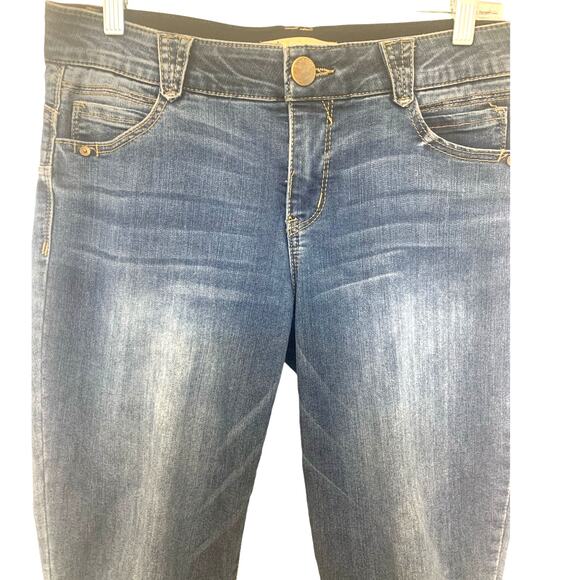 Democracy Jeans "Ab" Solution 10 Blue Womens Mid Rise Ankle Medium Wash Denim - Picture 4 of 8